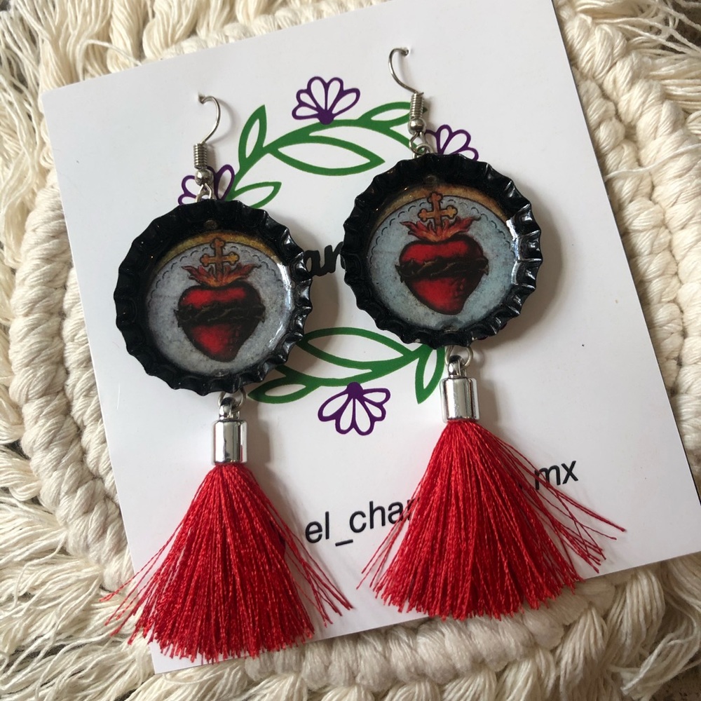 Sagrado Corazón artesian earrings